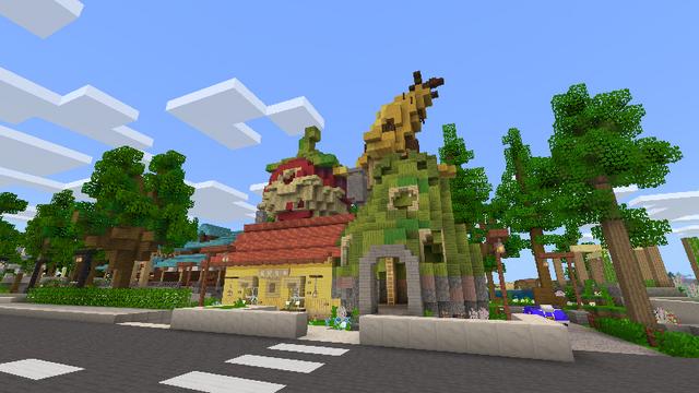 Screenshot of the Minecraft Bedrock Marketplace product Themed Furniture: Sunny Acres created by Tetrascape.