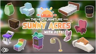 Thumbnail of the Minecraft Bedrock Marketplace product Thematische Möbel: Sunny Acres created by Tetrascape.