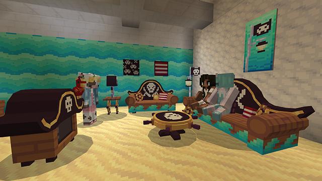 Screenshot of the Minecraft Bedrock Marketplace product Themed Furniture 2 created by Tetrascape.