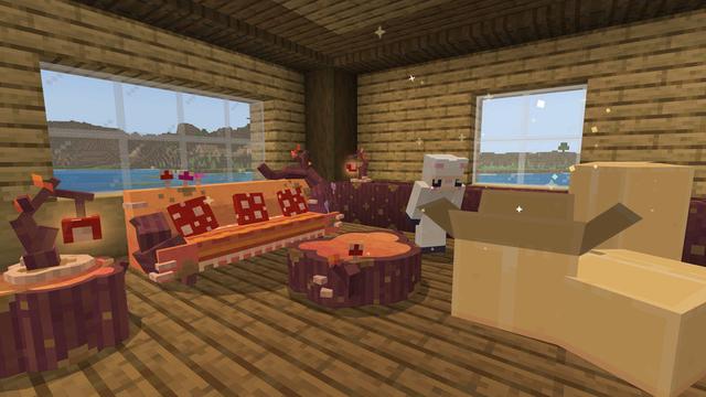 Screenshot of the Minecraft Bedrock Marketplace product Themed Furniture Add-On created by Tetrascape.
