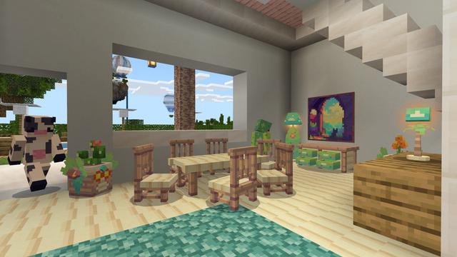 Screenshot of the Minecraft Bedrock Marketplace product Themed Furniture Add-On created by Tetrascape.