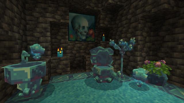 Screenshot of the Minecraft Bedrock Marketplace product Themed Furniture Add-On created by Tetrascape.