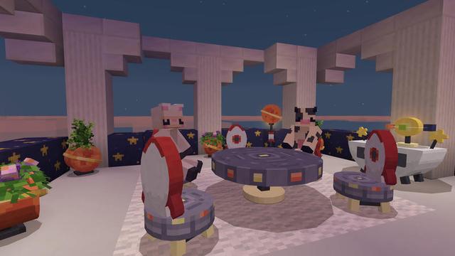 Screenshot of the Minecraft Bedrock Marketplace product Themed Furniture Add-On created by Tetrascape.