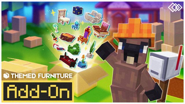 Thumbnail of the Minecraft Bedrock Marketplace product Themed Furniture Add-On created by Tetrascape.