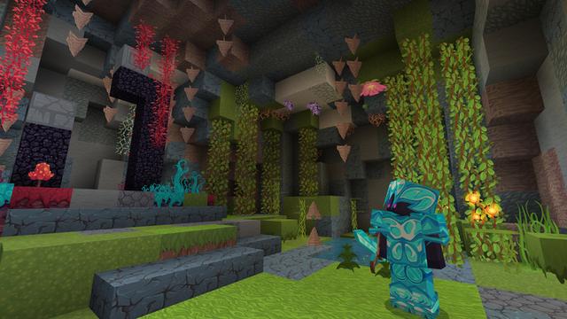 Screenshot of the Minecraft Bedrock Marketplace product Vanilla HD created by Tetrascape.