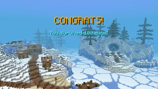 Screenshot of the Minecraft Bedrock Marketplace product 100 DAYS - Frozen Survival created by The Craft Stars.