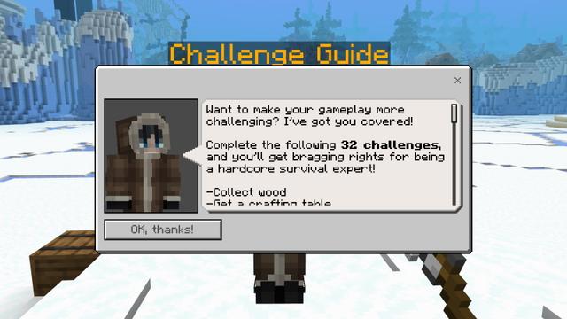 Screenshot of the Minecraft Bedrock Marketplace product 100 DAYS - Frozen Survival created by The Craft Stars.