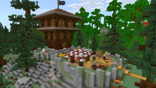 Screenshot of the Minecraft Bedrock Marketplace product 30+ Biomes - Hardcore World created by The Craft Stars.