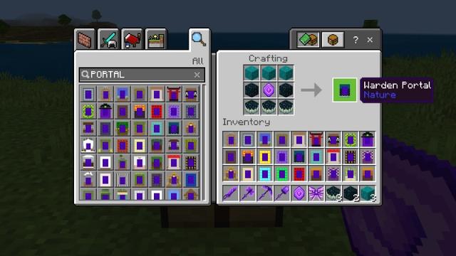 Screenshot of the Minecraft Bedrock Marketplace product 70+ Portals created by The Craft Stars.