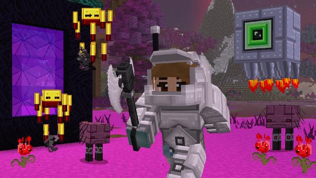 Screenshot of the Minecraft Bedrock Marketplace product Alien Project X - Texture Pack created by The Craft Stars.