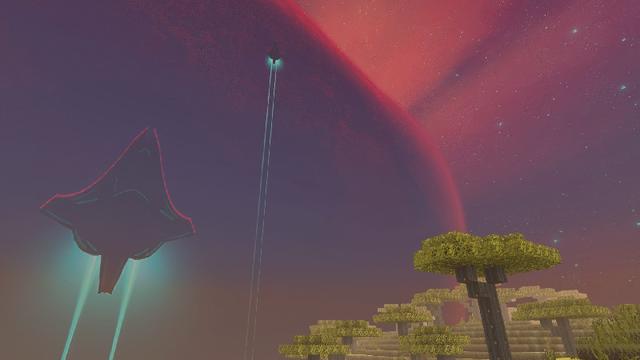 Screenshot of the Minecraft Bedrock Marketplace product Alien Project X - Texture Pack created by The Craft Stars.
