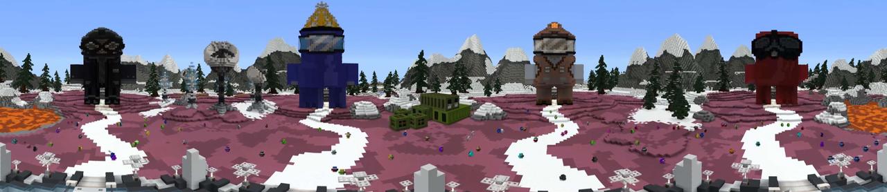 Panorama of the Minecraft Bedrock Marketplace product Among Impostors created by The Craft Stars.