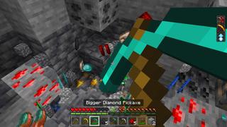 Screenshot of the Minecraft Bedrock Marketplace product Bigger Tools created by The Craft Stars.