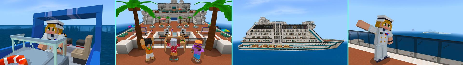 Panorama of the Minecraft Bedrock Marketplace product Billionaire Cruise created by The Craft Stars.
