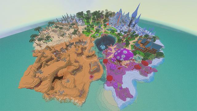 Screenshot of the Minecraft Bedrock Marketplace product Biome Survival - Mash-Up created by The Craft Stars.