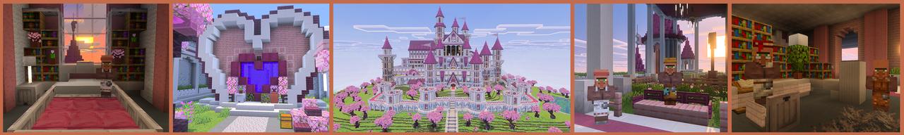 Panorama of the Minecraft Bedrock Marketplace product Blossom Castle created by The Craft Stars.