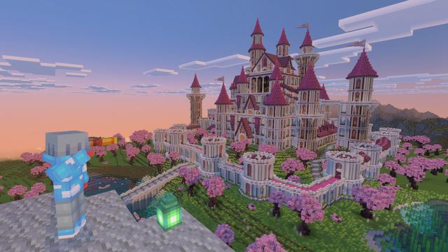 Screenshot of the Minecraft Bedrock Marketplace product Blossom Castle created by The Craft Stars.