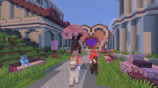Screenshot of the Minecraft Bedrock Marketplace product Blossom Castle created by The Craft Stars.