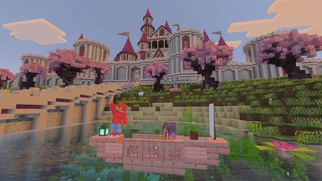 Screenshot of the Minecraft Bedrock Marketplace product Blossom Castle created by The Craft Stars.
