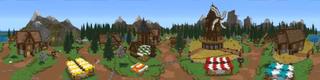 Panorama of the Minecraft Bedrock Marketplace product CANT LEAVE THE CIRCLE SURVIVAL created by The Craft Stars.