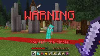 Screenshot of the Minecraft Bedrock Marketplace product CANT LEAVE THE CIRCLE SURVIVAL created by The Craft Stars.
