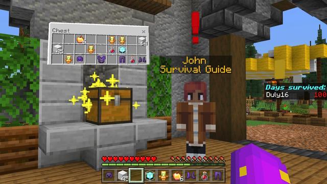 Screenshot of the Minecraft Bedrock Marketplace product CANT LEAVE THE CIRCLE SURVIVAL created by The Craft Stars.
