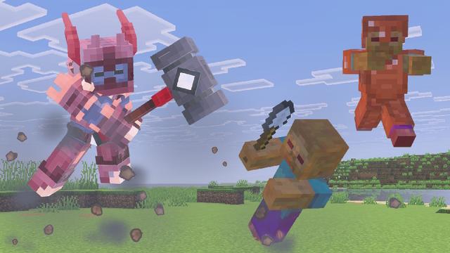 Screenshot of the Minecraft Bedrock Marketplace product Combine Weapons Add-On created by The Craft Stars.