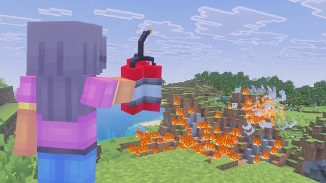 Screenshot of the Minecraft Bedrock Marketplace product Combine Weapons Add-On created by The Craft Stars.