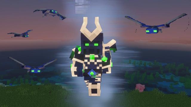 Screenshot of the Minecraft Bedrock Marketplace product Combine Weapons Add-On created by The Craft Stars.