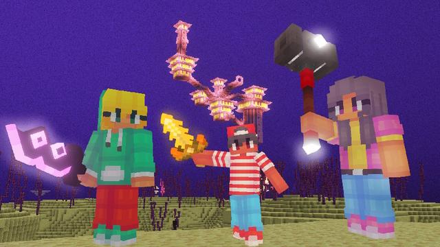 Screenshot of the Minecraft Bedrock Marketplace product Combine Weapons Add-On created by The Craft Stars.