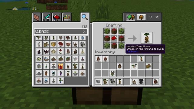 Screenshot of the Minecraft Bedrock Marketplace product Craftable Bases created by The Craft Stars.