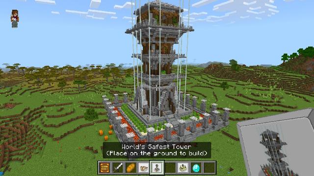 Screenshot of the Minecraft Bedrock Marketplace product Craftable Bases created by The Craft Stars.