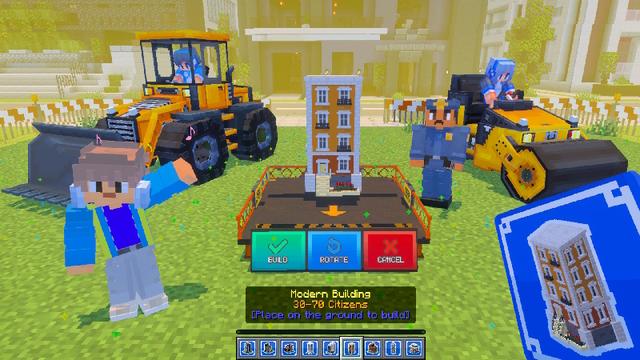 Screenshot of the Minecraft Bedrock Marketplace product Craftable City Add-On created by The Craft Stars.