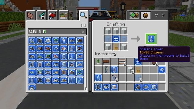 Screenshot of the Minecraft Bedrock Marketplace product Craftable City Add-On created by The Craft Stars.