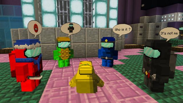 Screenshot of the Minecraft Bedrock Marketplace product Craftable Imposters created by The Craft Stars.