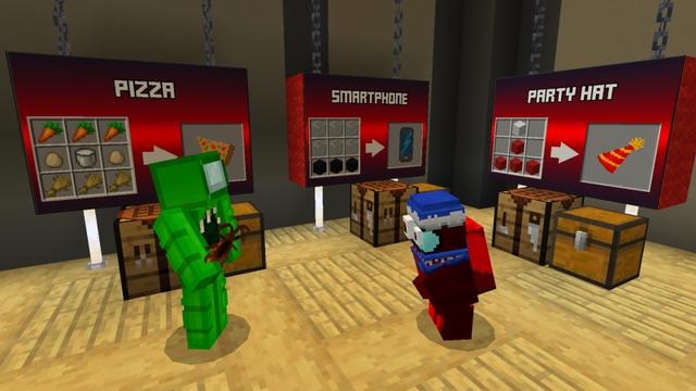 Screenshot of the Minecraft Bedrock Marketplace product Craftable Imposters created by The Craft Stars.