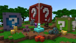 Screenshot of the Minecraft Bedrock Marketplace product Craftable Lucky Block created by The Craft Stars.