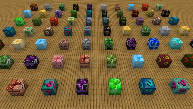 Screenshot of the Minecraft Bedrock Marketplace product Craftable Lucky Block created by The Craft Stars.