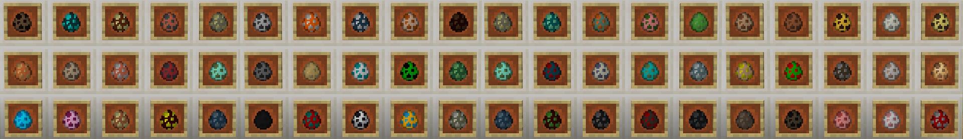 Panorama of the Minecraft Bedrock Marketplace product Craftable Spawn Eggs created by The Craft Stars.