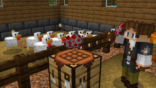 Screenshot of the Minecraft Bedrock Marketplace product Craftable Spawn Eggs created by The Craft Stars.