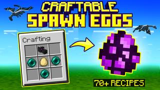 Thumbnail of the Minecraft Bedrock Marketplace product Craftable Spawn Eggs created by The Craft Stars.