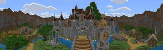 Panorama of the Minecraft Bedrock Marketplace product Cursed Castle created by The Craft Stars.