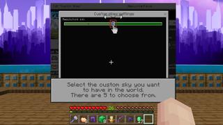Screenshot of the Minecraft Bedrock Marketplace product Custom Skies created by The Craft Stars.