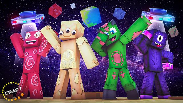 Thumbnail of the Minecraft Bedrock Marketplace product Cute Aliens created by The Craft Stars.