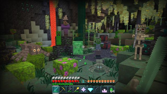 Screenshot of the Minecraft Bedrock Marketplace product Cyber Craft - Texture Pack created by The Craft Stars.