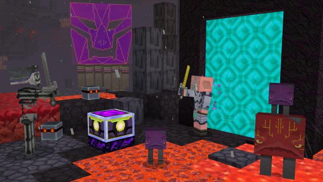 Screenshot of the Minecraft Bedrock Marketplace product Cyber Craft - Texture Pack created by The Craft Stars.