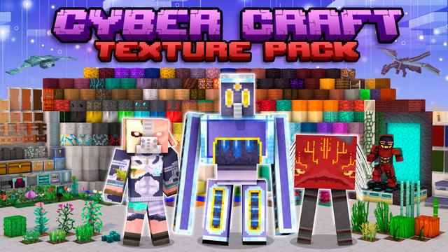 Thumbnail of the Minecraft Bedrock Marketplace product Cyber Craft - Texture Pack created by The Craft Stars.