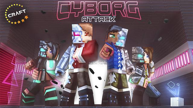 Thumbnail of the Minecraft Bedrock Marketplace product Cyborg Attack created by The Craft Stars.