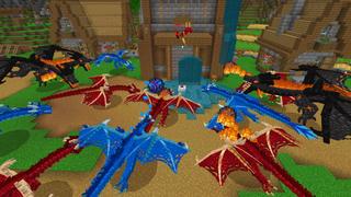 Screenshot of the Minecraft Bedrock Marketplace product Dragon Siege Bunker! created by The Craft Stars.