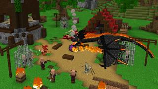 Screenshot of the Minecraft Bedrock Marketplace product Dragon Siege Bunker! created by The Craft Stars.